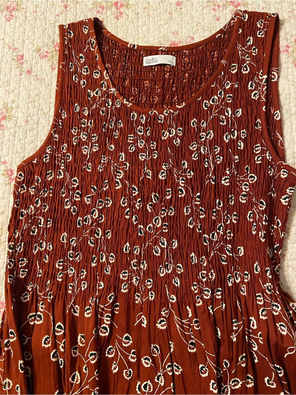 NWT Croft & Barrow Sleeveless Maxi Dress - Picture 4 of 6